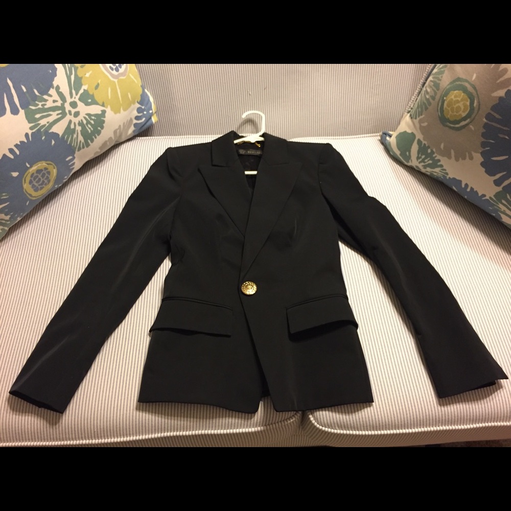 New Versace Blazer in Black/Size Small
